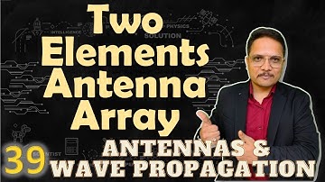 Two Elements Antenna Array (Phase Difference, Electric Field & Array Factor) Explained