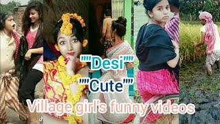 #Desi #Cute Village girl&#39;s Tiktok videos