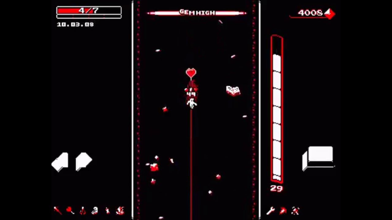 Downwell (iOS) Hardmode Cleared