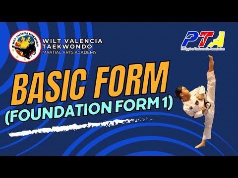 Basic poomsae for Whitebelts Foundation form # 1 (Mirror view)
