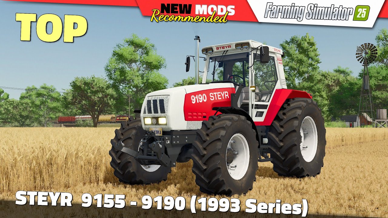 FS25 ★ Steyr 9155-9190 (1993-year Series) - Farming Simulator 25 Mods Review