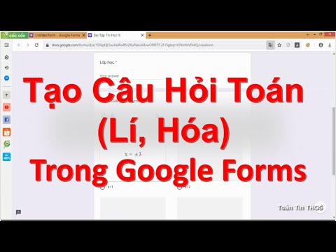 Google toán học | Tạo Câu Hỏi Toán Học Trong Google Forms