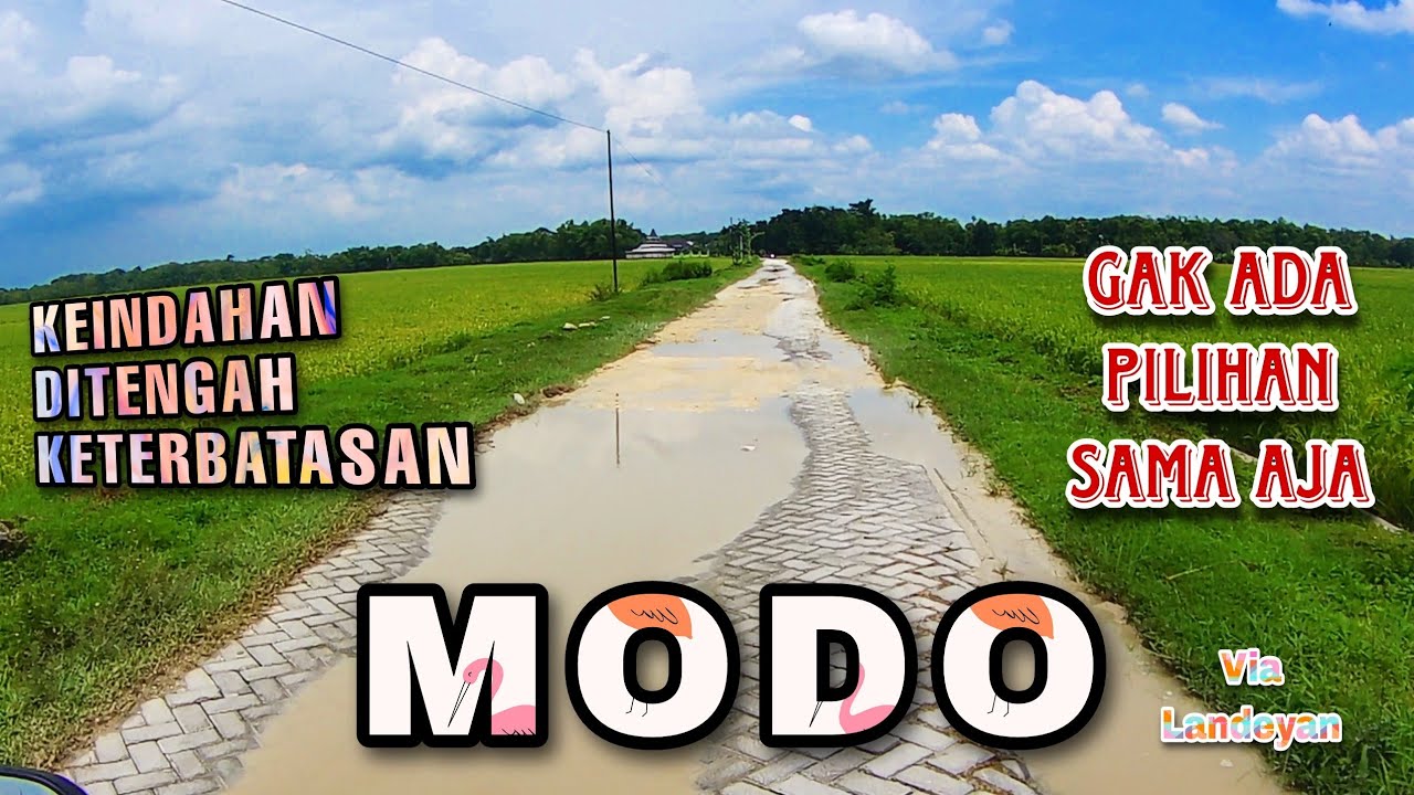 Ngeluyur ke Babat Via Landeyan Modo || Jalan Rusak Parah Gak Bisa Dipilih