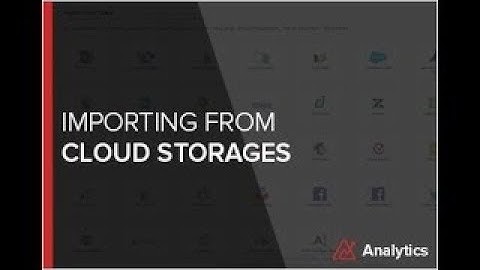 Zoho Analytics: Import data from Cloud Storage