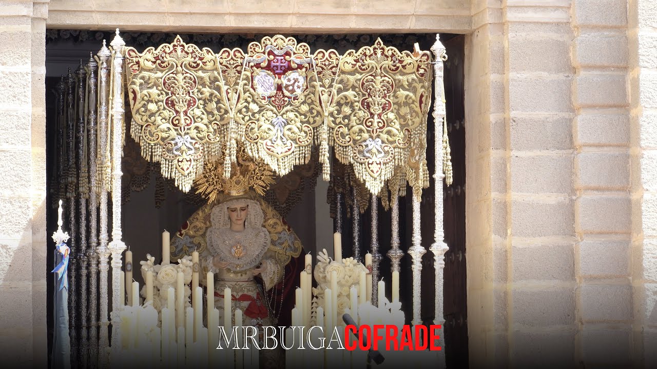 [4k] SALIDA VIRGEN DEL AMPARO | Semana Santa 2025 Cádiz | BM Ntra Sra del Carmen Villalba del Alcor