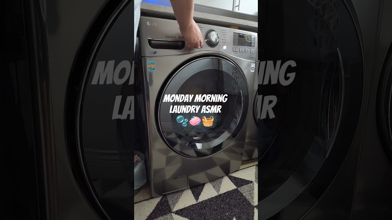 monday morning laundry ASMR🫧🧼🧺