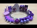 Special Series PURPLE Satisfying Slime Videos | Mixing Random Things into Clear Slime | Slime Mixing