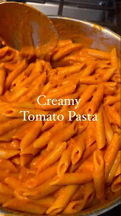Creamy Tomato Pasta! #pasta #vodkasauce #pastarecipe #pastarecipes #recipe #easyrecipe