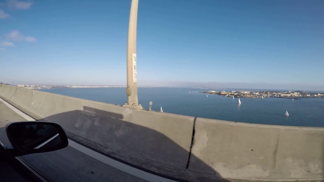 The drive over Coronado Bridge