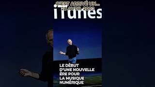 Lancement de l’iTunes Music Store C’est arrivé un 28 avril.