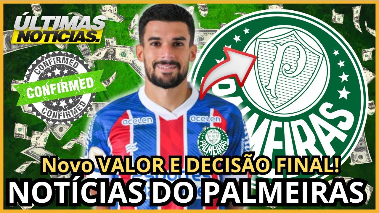 R$ 100 milhões: Palmeiras recebe 'bomba' de última hora após