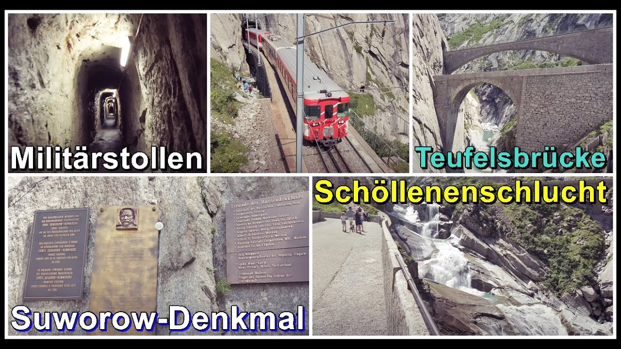 Spektakuläre Schöllenen! 🏔️ Zahnradbahn, Teufelsbrücke & Suworow-Denkmal | Train by Train