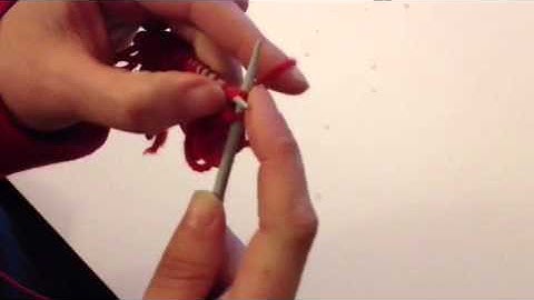 Knitting loop stitch or loop 2 stitch