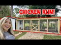 Building a massive chicken coop run