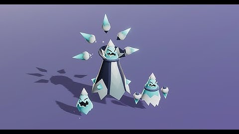 www.Meshtint.com | Ice Icicle Mage Evolution Pack Cute Series | Animations
