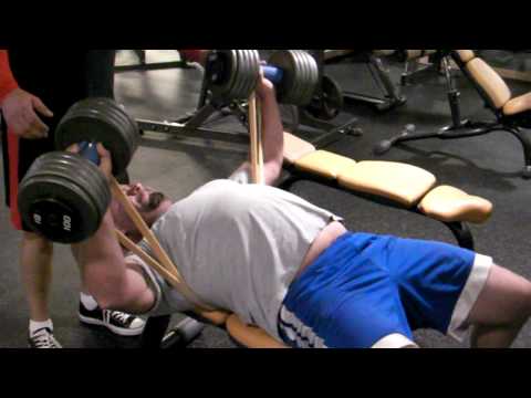 Albert DB Press 100lbs w/light band and Fat Gripz SANY0042.MP4