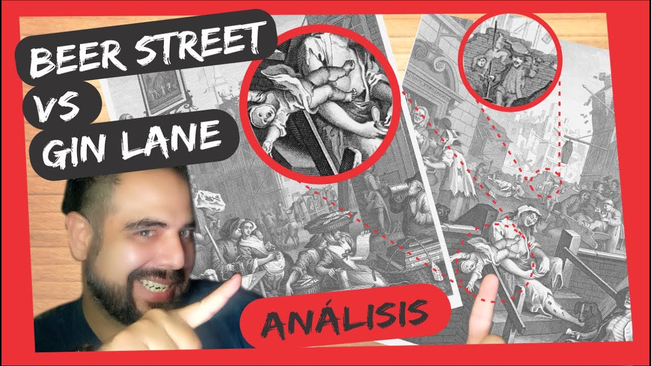 🥃🆚🍺 GINEBRA vs CERVEZA 🖼 Gin Lane y Beer Street 🖌 William Hogarth. 