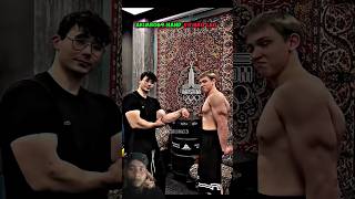 😱 AKIMBO69 HAND VS BRO LEG #strength #armwrestling #edit #forearms
