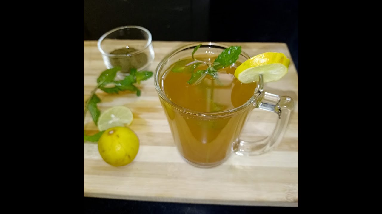 गर्मी में बनाये पुदीना, जीरा और नीबू का रस Lemon Mint Juice for