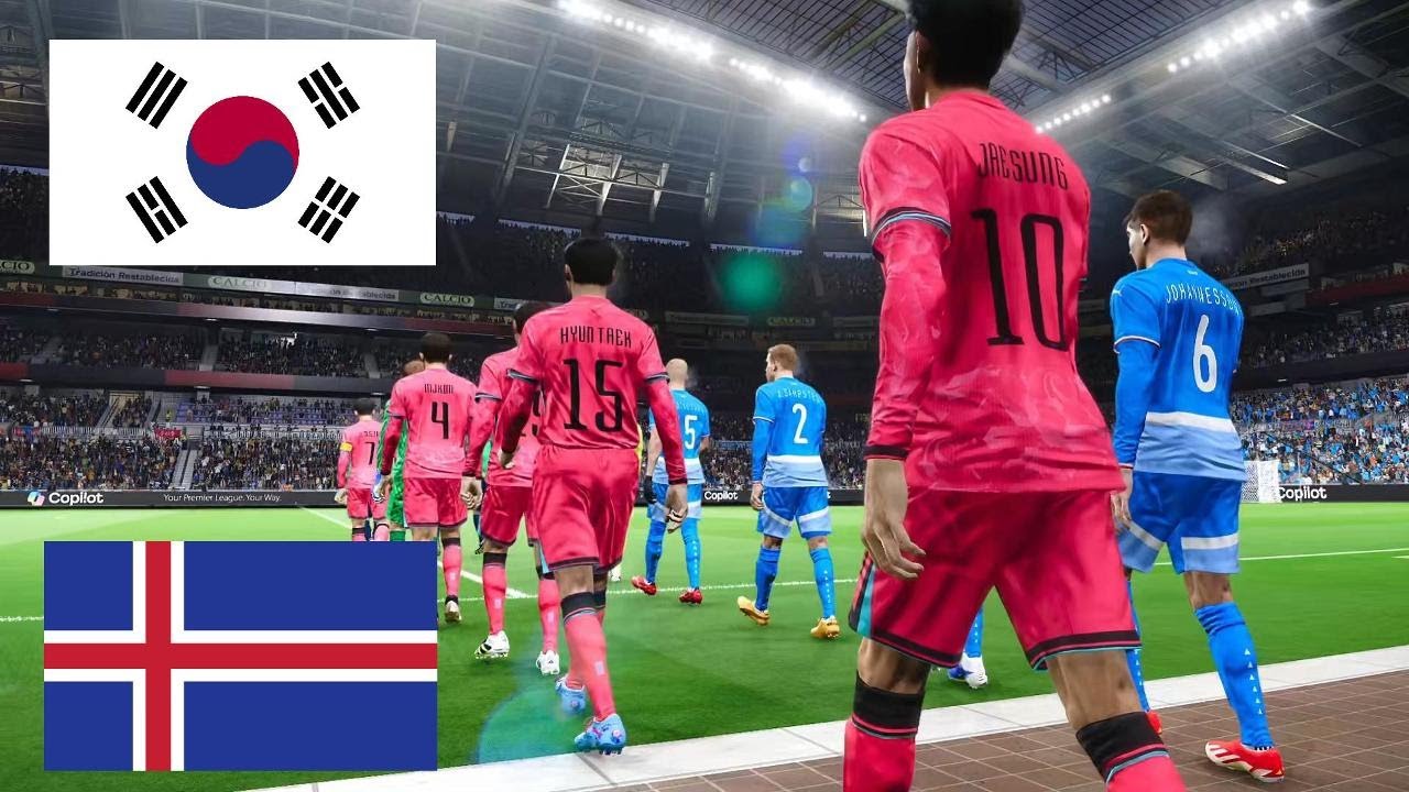 한국 vs 아이슬란드 - 2026 월드컵 결승전 - 풀 경기 시뮬레이션