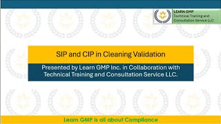SIP and CIP in Cleaning Validation