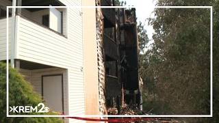 16 apartments destroyed in Spokane Valley fire near I-90 and Pines