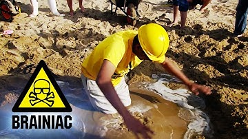 Jon Tickle Makes Quicksand!? | Brainiac