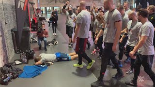 Tryout prospects give fellow competitor a rude awakening in Germany
