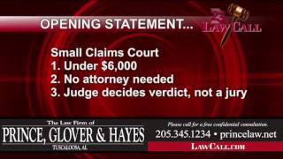 7/27/2017 - Small Claims Court - Tuscaloosa, AL - LawCall - Legal Videos