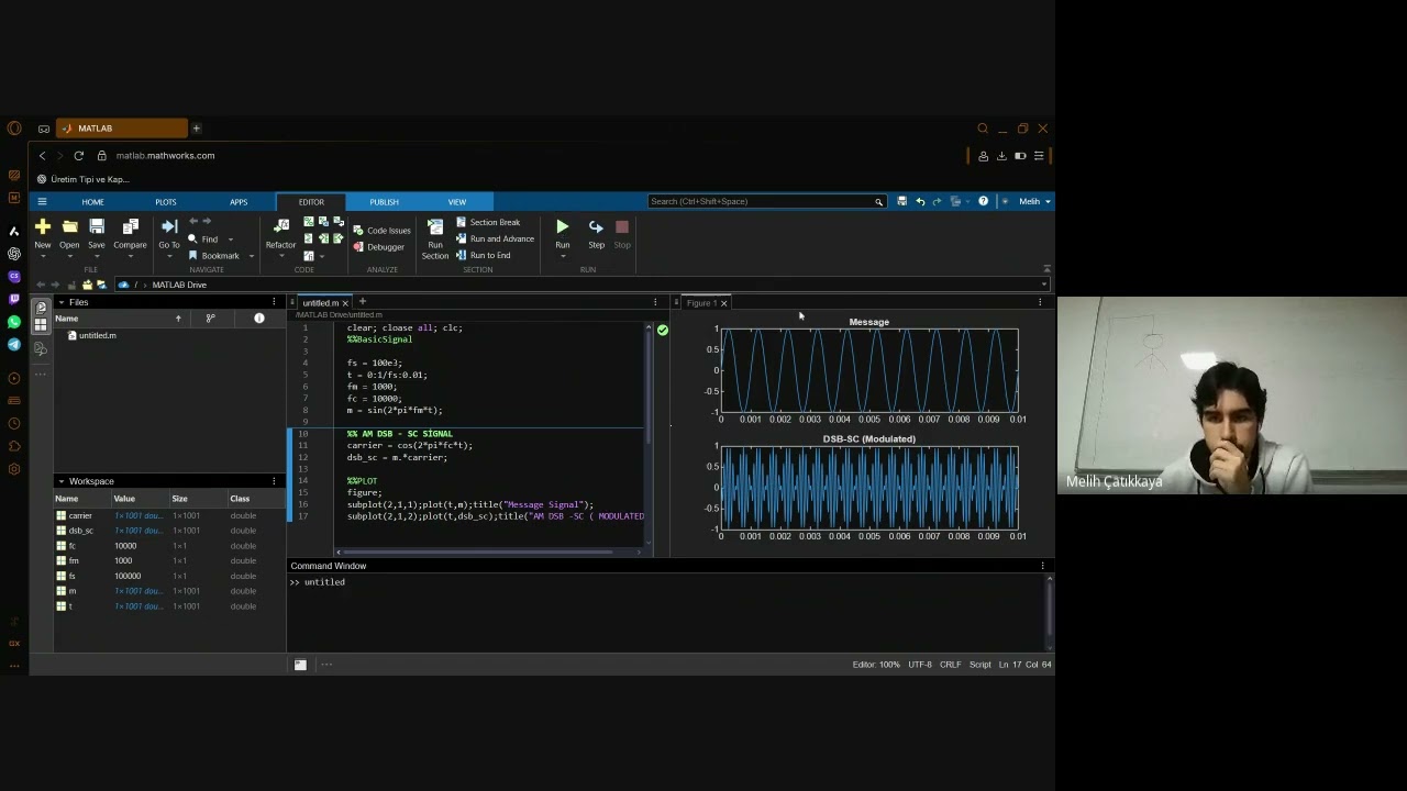 AM double sideband suppressed carrier