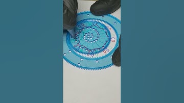 Beautiful spirograph design #art #asmr #spirograph #asmrvideo #asmrsounds #satisfying #drawing #draw