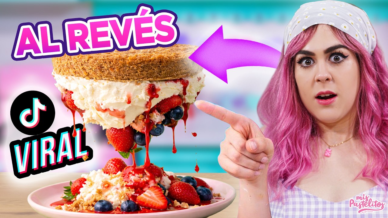 Probé el Cheesecake AL REVÉS viral 🤯 ¡sin HORNO ni HUEVO!