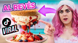 Probé el Cheesecake AL REVÉS viral 🤯 ¡sin HORNO ni HUEVO!