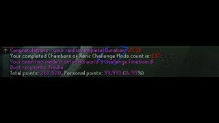 OSRS Fredla metamorphic dust 137kc (full raid)