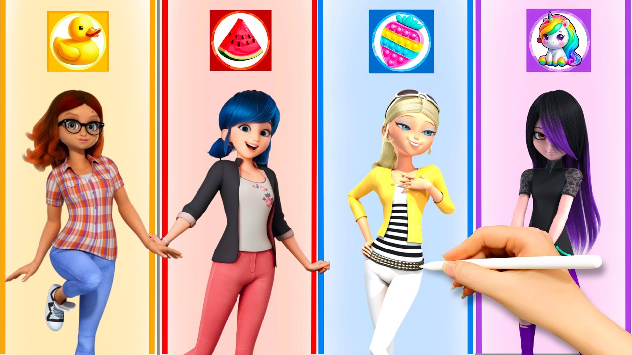 👗✨Ladybug, Alya & Rapunzel Wear NEW Costumes – Who Will Look Best? | Dress WOW🐞