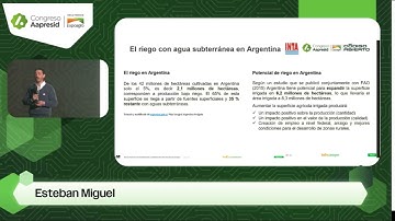 (English) Agua subterránea y riego: la relevancia de monitorear un recurso que no se ve