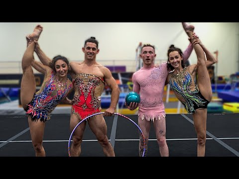 Men try Rhythmic Gymnastics! {COUPLES CHALLENGE} | Nile Wilson