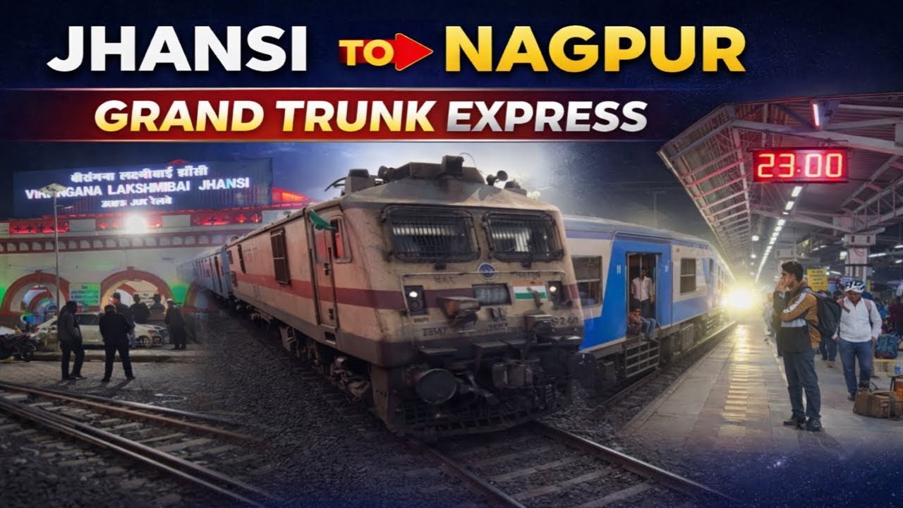 Jhansi to Nagpur Train Journey | Grand Trunk Express | Travel with Krupa | 