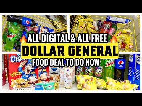 DOLLAR GENERAL DEAL TO DO NOW | All Digital Coupons | Free, Cheap & Money Maker Food 🔥🔥🔥