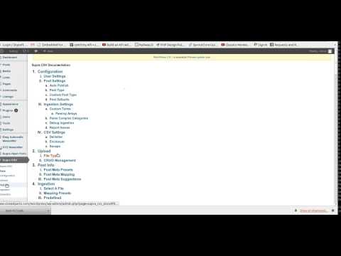 Supra CSV - Configuration