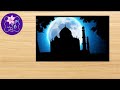 How to make a Taj Mahal acrylic painting ||easy||