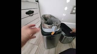 MOPUP Touchless Bathroom Trash Can, Stellar! So Convenient and Sanitary