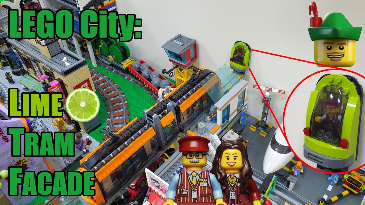 LEGO City - Lime Tram #3 Facade 60097 🚊🏹