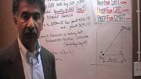 Revised GRE Math Day 117 p234 - Distance Formula - Geometry Day 9 - GRE, GMAT, SAT, ACT Prep Tutor