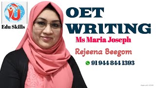 Edu Skills: OET Writing: Maria Joseph: Writing Made Easy: : By Rejeena Beegom