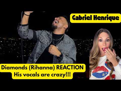 DIAMONDS - Gabriel Henrique (Rihanna)(cover)(REACTION) mind-blowing vocals!! Must Listen!!!