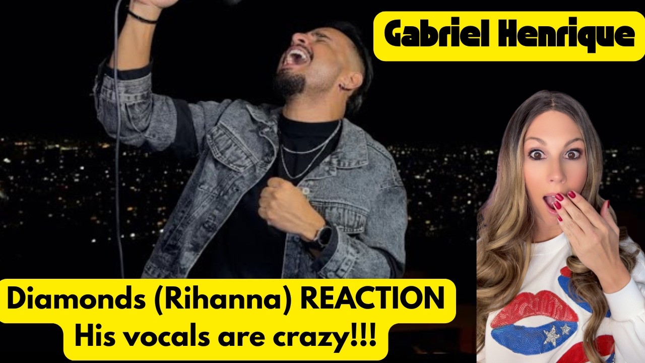 DIAMONDS - Gabriel Henrique (Rihanna)(cover)(REACTION) mind-blowing vocals!! Must Listen!!!