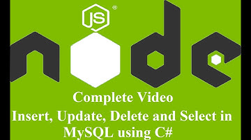 How to Insert, Update, Delete and Select in MySQL using C# | Node JS RESTfull API | URDU - Part 12