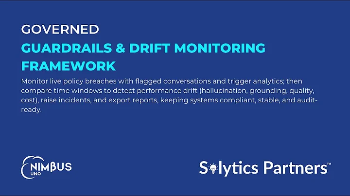 Keep GenAI Models Safe with Guardrail Model Monitoring & Drift Lens | NIMBUS Uno Platform