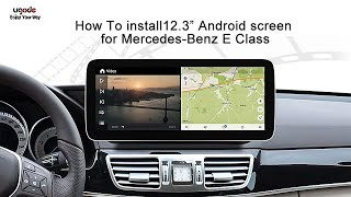 How To Install DIY Mercedes-Benz E Class W212 10.25"/12.3" Android Display  screen Apple Carplay screenshot 3